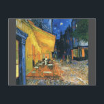 Van Gogh Famous Painting Café Terrasse Postkarte<br><div class="desc">Van Gogh Café Terrasse am Abend Postkarte</div>