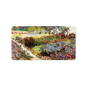 Van Gogh Fantastische Bergwelten am Arles Frische  Adressaufkleber