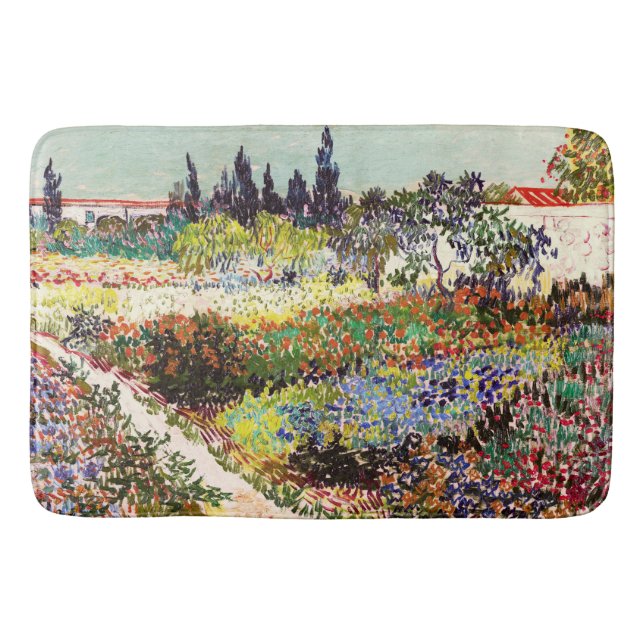 Van Gogh Fantastische Bergwelten am Arles Frische  Badematte (Vorderseite)