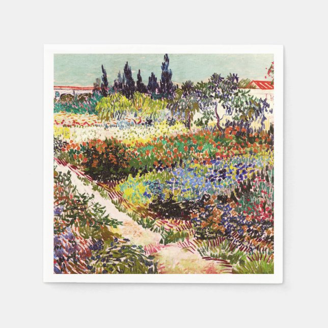 Van Gogh Fantastische Bergwelten am Arles Frische  Serviette (Vorderseite)