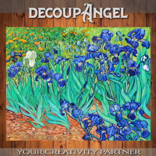 Van Gogh - Feld der irischen Dekoupage Seidenpapier