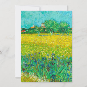 Van Gogh Feld mit Schwertlilien bei Arles Einladung