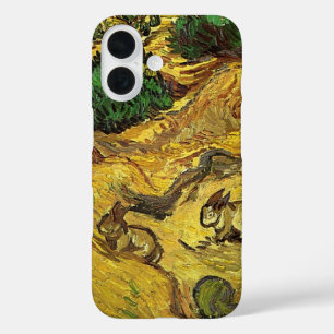Van Gogh - Feld mit zwei Kaninchen iPhone 16 Hülle