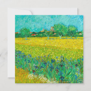 Van Gogh Field mit Irische in der Nähe von Arles Einladung