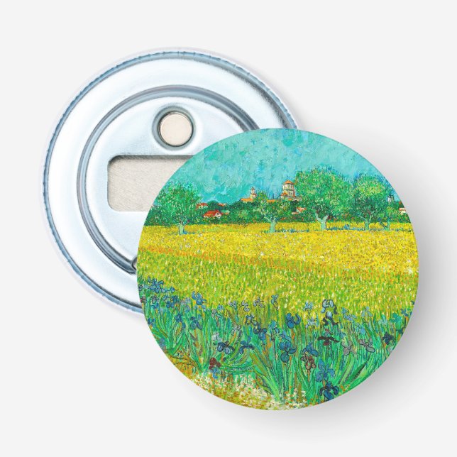 Van Gogh Field mit Irische in der Nähe von Arles Flaschenöffner (Vorderseite)