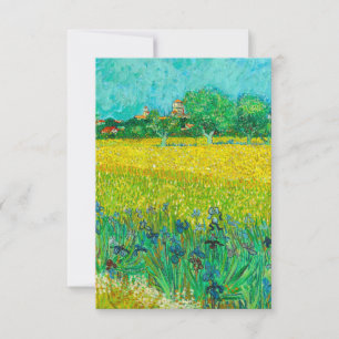 Van Gogh Field mit Irische in der Nähe von Arles RSVP Karte
