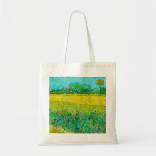 Van Gogh Field mit Irische in der Nähe von Arles Tragetasche