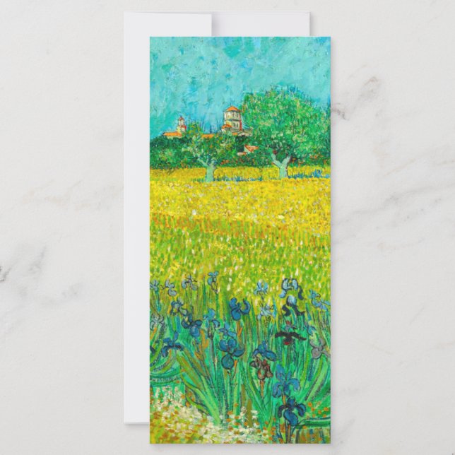 Van Gogh Field mit Iriss bei Arles Card (Vorderseite)