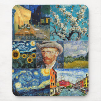 Van Gogh Fine Art Collage Mousepad