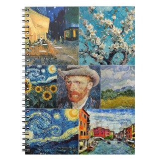 Van Gogh Fine Art Collage Notizblock