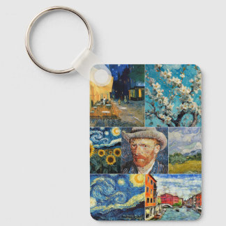 Van Gogh Fine Art Collage Schlüsselanhänger