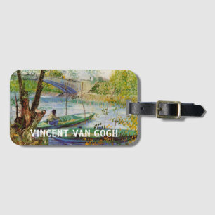 Van Gogh - Fischer am Pont de Clichy im Frühling Gepäckanhänger