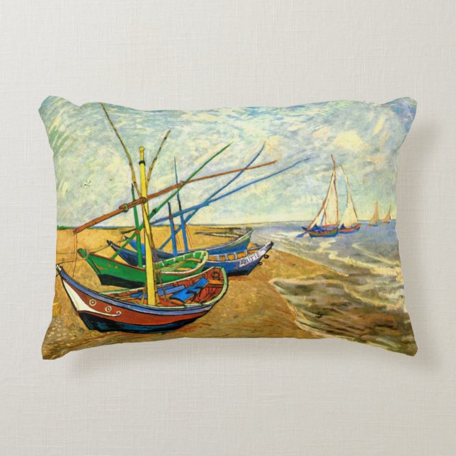 Van Gogh Fischerboote am Strand in Saintes Maries Dekokissen (Vorderseite)