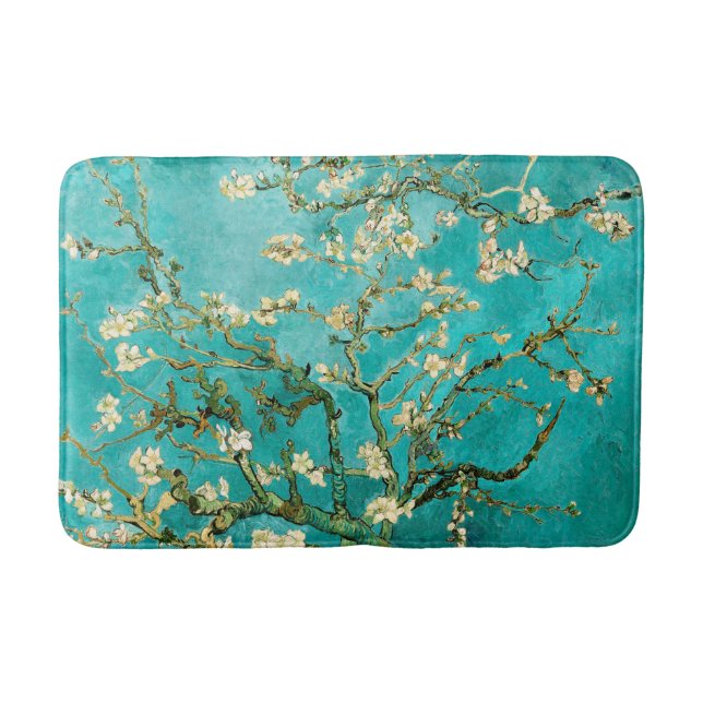 Van Gogh Florale Mandelbaum Badematte (Vorderseite)