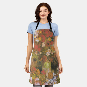 Van Gogh Florales Stillleben Rote Mohnblumen & Ros Schürze