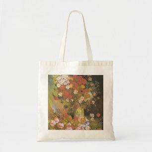 Van Gogh Florales Stillleben Rote Mohnblumen & Ros Tragetasche