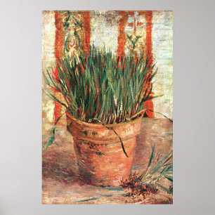 Van Gogh: Flowerpot mit Schnittlauchen Poster