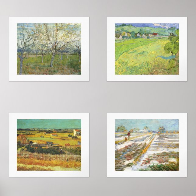 Van Gogh Four Seasons Fine Art Landscapes (Recto)
