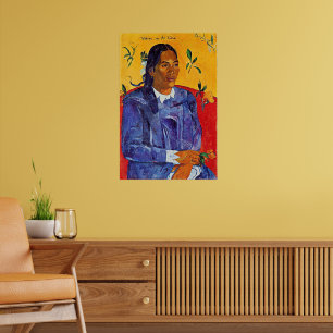 Van Gogh - Frau mit einer Blume Poster