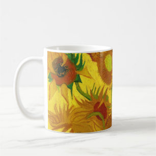 Van Gogh Fünfzehn Sonnenblumen in einer Vase Fine Kaffeetasse