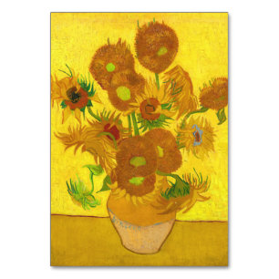 Van Gogh Fünfzehn Sonnenblumen in einer Vase Fine Tischnummer