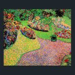 Van Gogh - Garden in Auvers, Poster<br><div class="desc">Garden in Auvers,  popular painting by Vincent van Gogh,  1890.</div>