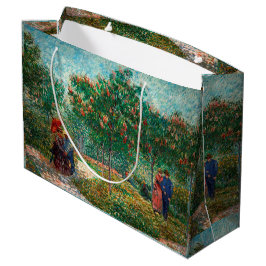 Van Gogh Garden in Montmartre mit Liebhabern Große Geschenktüte