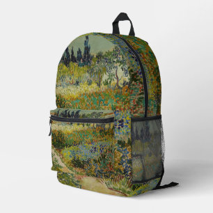 Van Gogh Garten in Arles Florale Impressionistin Bedruckter Rucksack