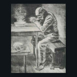 Van Gogh - Gebet vor der Mahlzeit Poster<br><div class="desc">Dieses Meisterwerk mit dem Titel Gebet vor der Mahlzeit wird von dem berühmten Künstler, Vincent van Gogh mit Bleistift, Kreide, Tinte auf Papier gemacht. Es fällt unter den Stil des Realismus und wurde 1882 von van Gogh komplett. Vincent van Gogh war ein niederländischer postimpressionistischer Maler, dessen Werk, das sich durch...</div>