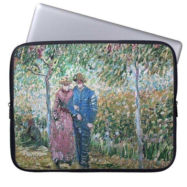Van Gogh Gemälde des französischen Paares Laptopschutzhülle (Vorderseite)