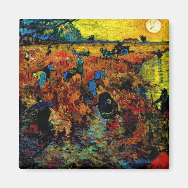 Van Gogh Gemälde Magnet (Vorne)