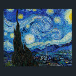 Van Gogh Gemälde of The Starry Night (1889) Poster<br><div class="desc">Schöne Vincent Van Gogh Gemälde of The Starry Night in (1889). Dieses Werk ist ein berühmtes Gemälde von Vincent Van Gogh. Dieses Kunstwerk würde an jeder Wand schön aussehen.</div>