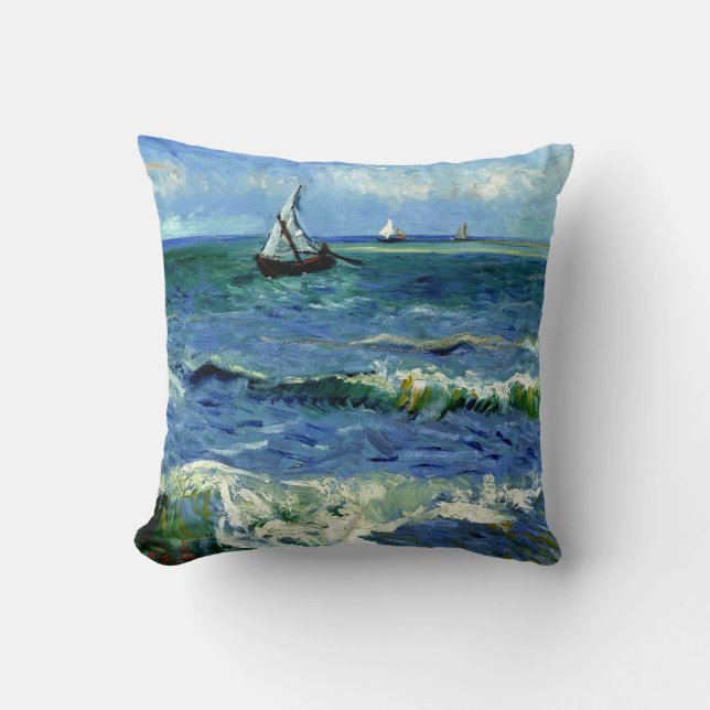 Van Gogh Gemälde, Seascape, Kissen (Vorderseite)