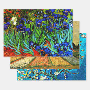 Van Gogh-Gemälde, Set von drei Geschenkpapier Set