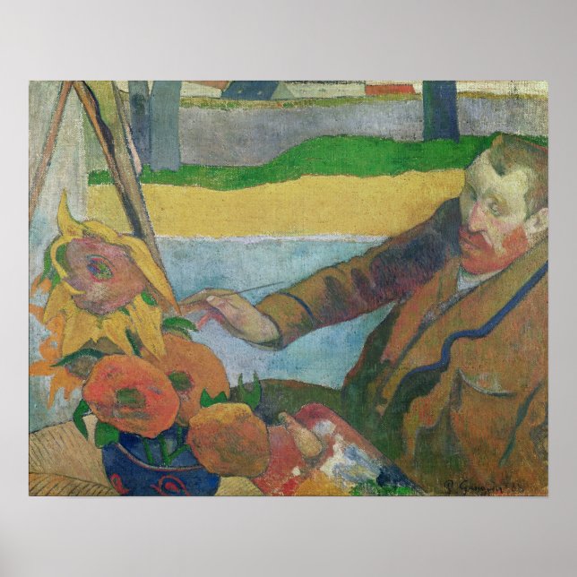Van Gogh Gemälde Sonnenblumen, 1888 Poster (Vorne)