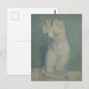 Van Gogh Gips-Torso - Klassische Statuette Kunst Postkarte