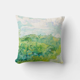 Van Gogh Green Wheat Fields Auvers. Impressionismu Kissen