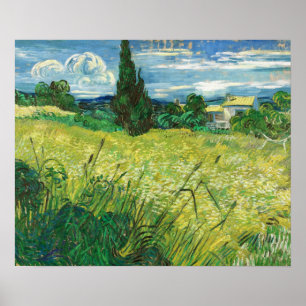 Van Gogh - Grüne Landschaft Poster