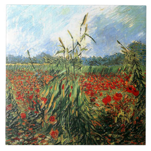 Van Gogh - Grüne Ohren des Weizen Fliese