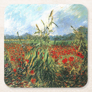 Van Gogh - Grüne Ohren des Weizen Rechteckiger Pappuntersetzer