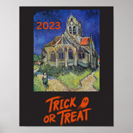 Van Gogh Halloween Trick oder Treat Poster