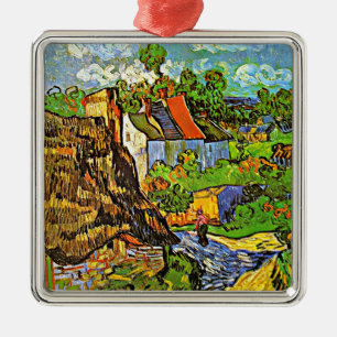 Van Gogh - Häuser in Auvers, Ornament Aus Metall