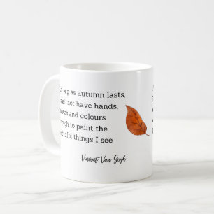 Van Gogh Herbst Zitat Dekoration für Zuhause Kaffeetasse