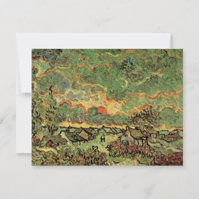 Van Gogh Hütten Cypresses Reminiszenz von Nord (Vorderseite)