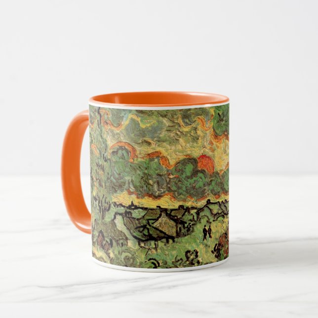 Van Gogh Hütten Cypresses Reminiszenz von Nord Tasse (Vorderseite Links)