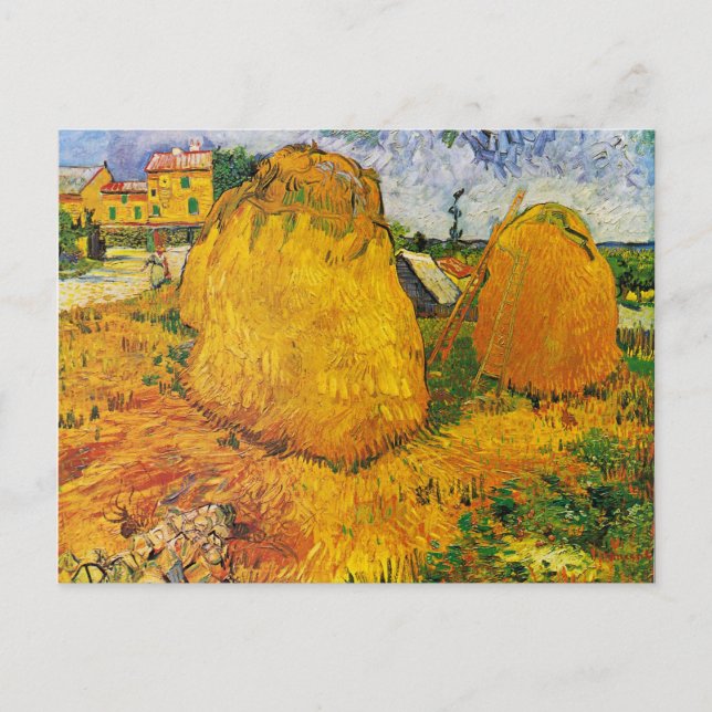 Van Gogh - Hystacks in der Provence Postkarte (Vorderseite)
