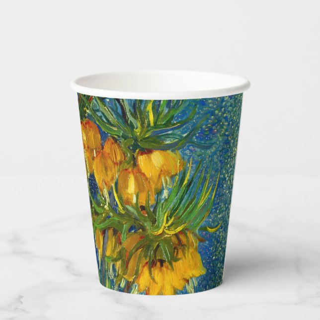 Van Gogh Imperial Fritillaries Pappbecher (Rückseite)
