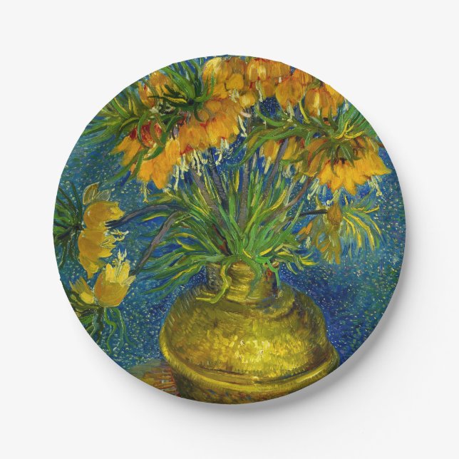 Van Gogh Imperial Fritillaries Pappteller (Vorderseite)