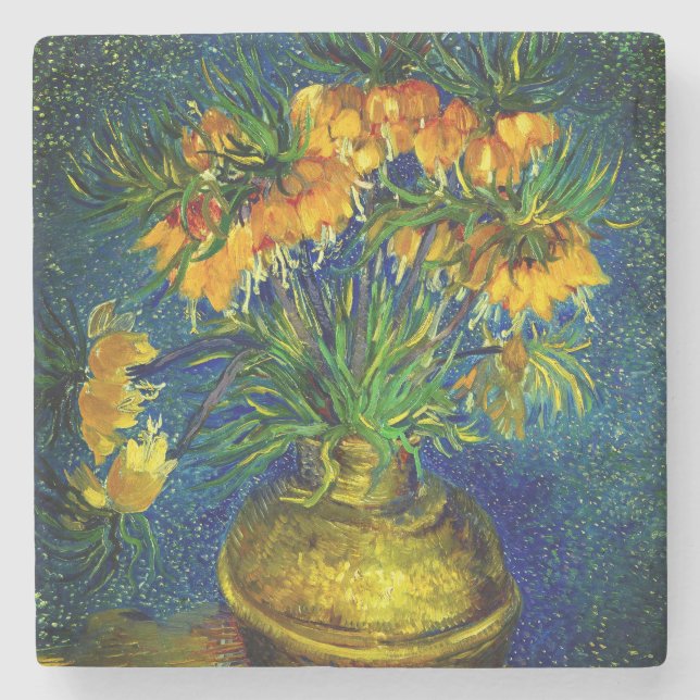 Van Gogh Imperial Fritillaries Steinuntersetzer (Vorderseite)