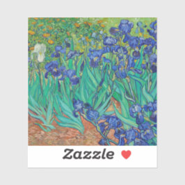 Van Gogh Ire. Blauer Vintager Impressionismus Aufkleber